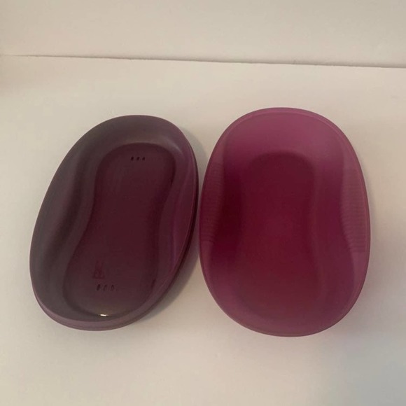 Tupperware Microwave Breakfast Maker Cooker Plum Purple 430ml Preowned - Picture 8 of 12